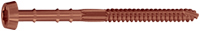 Star Drive Original Round-Shaft Composite Screws with Redwood Finish