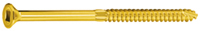 Zinc Yellow Square Drive Wood Screws